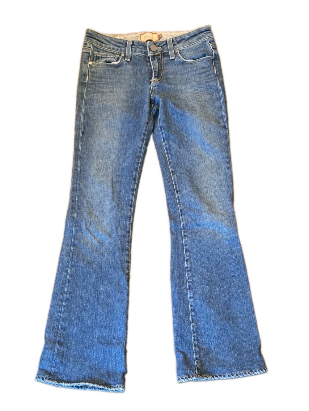 Vtg? Y2k Paige Medium Wash Hollywood Hills low rise Bootcut Jeans Sz 25